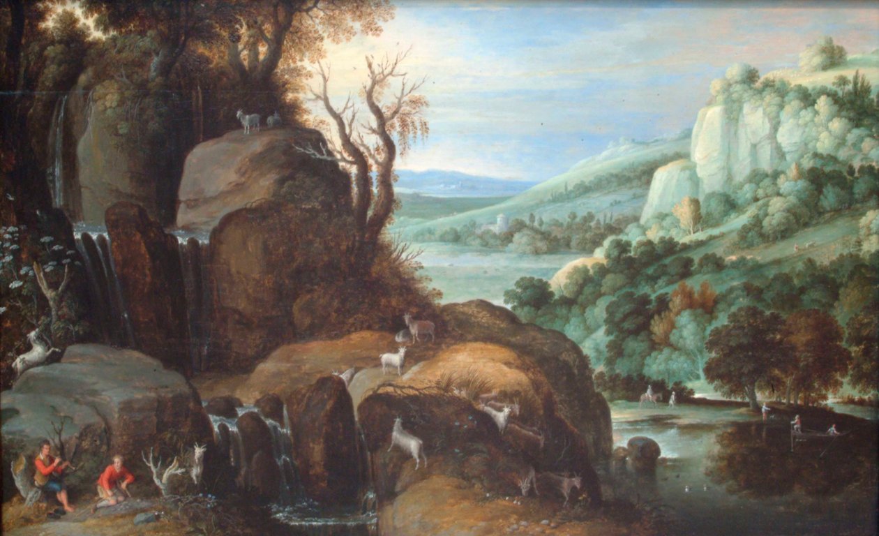 羊飼いたちのいる風景 作： ポール・ブリル