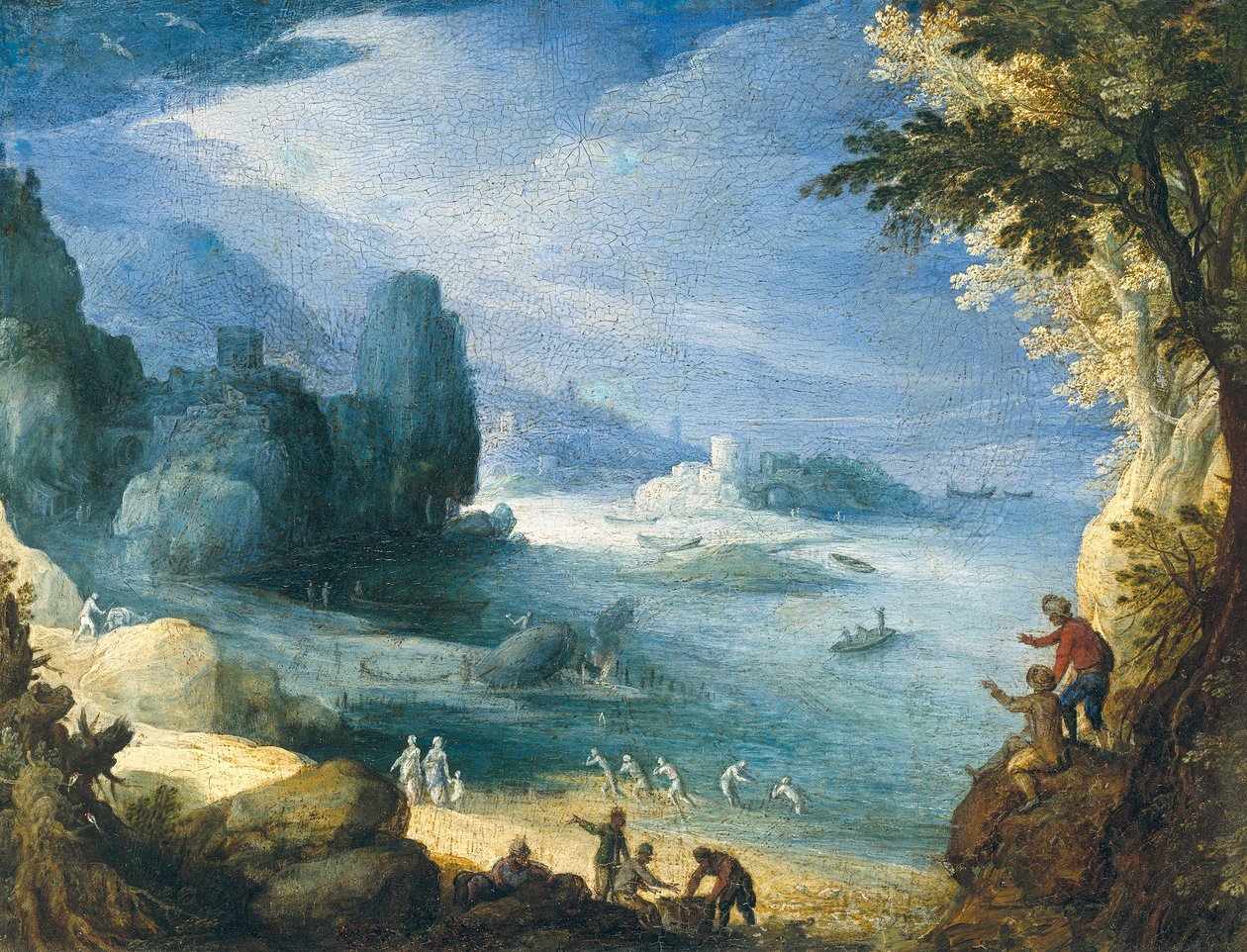 入り江を見渡す風景 作： ポール・ブリル