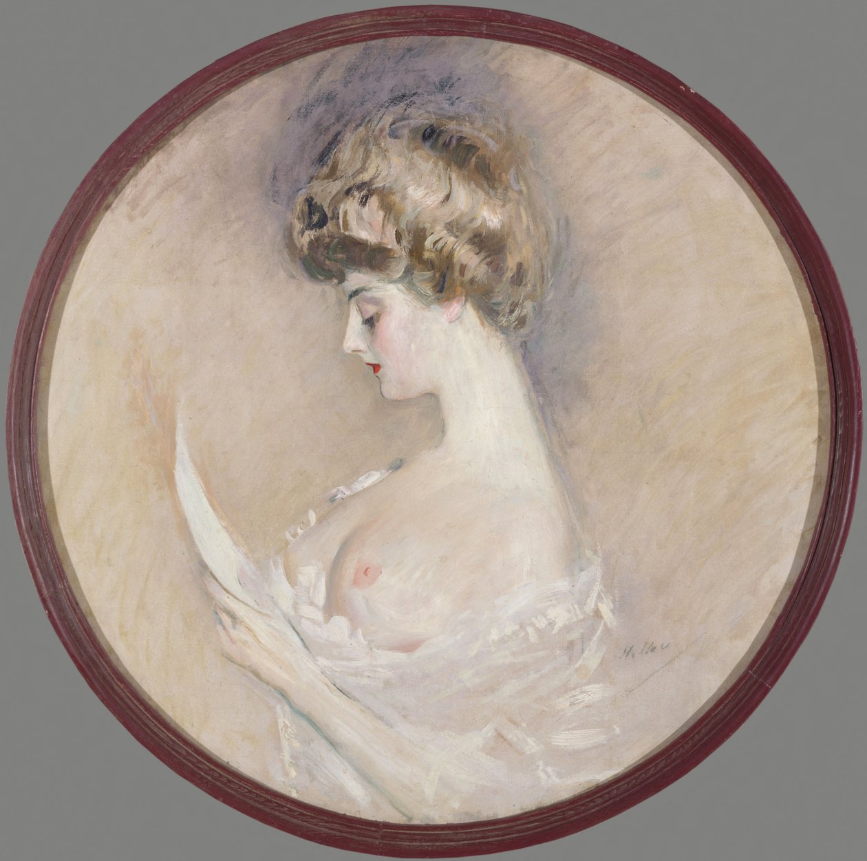 マルト・レテリエの肖像、ニー・フォートン、c。 1900年。 作： ポール・セザール・ヘレウ