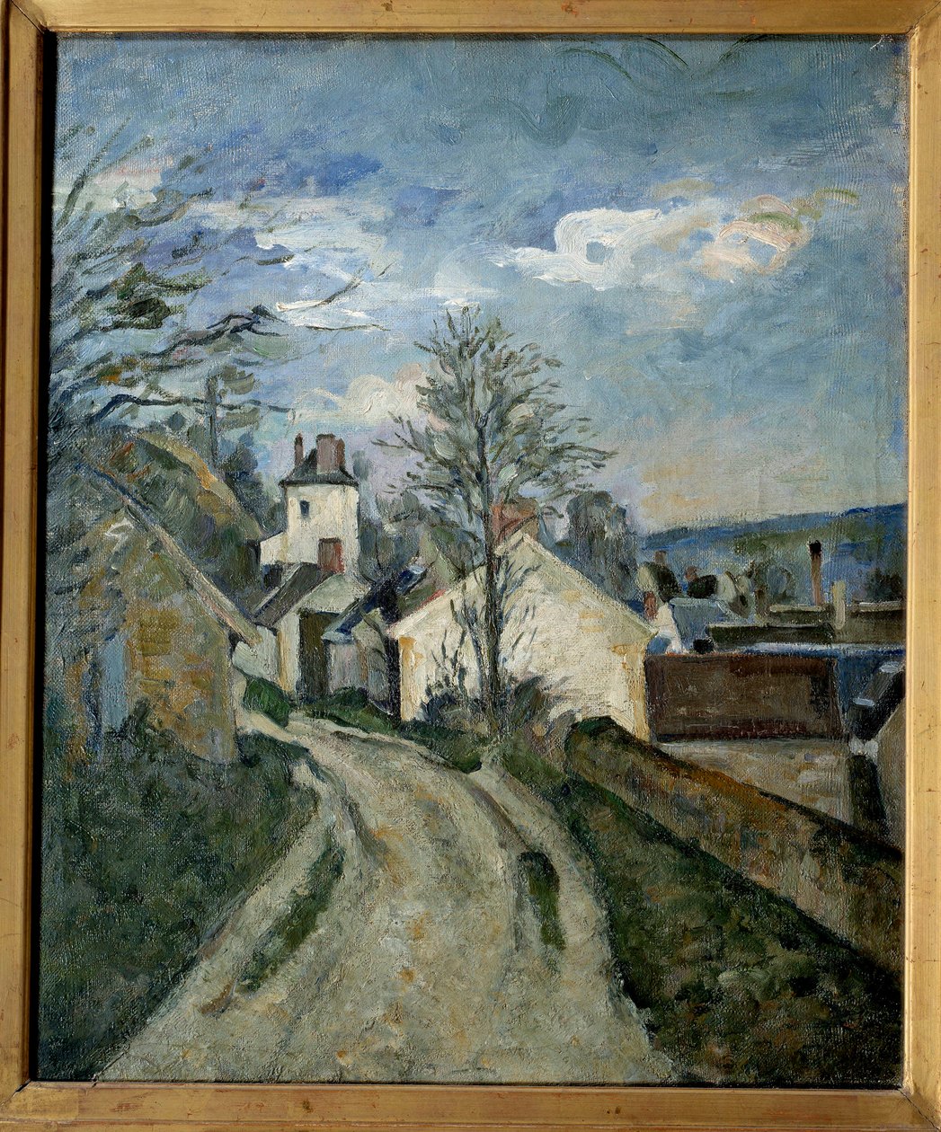 オーヴェールのガシェ医師の家。絵画 ポール・セザンヌ(1839-1906) 作： ポール・セザンヌ