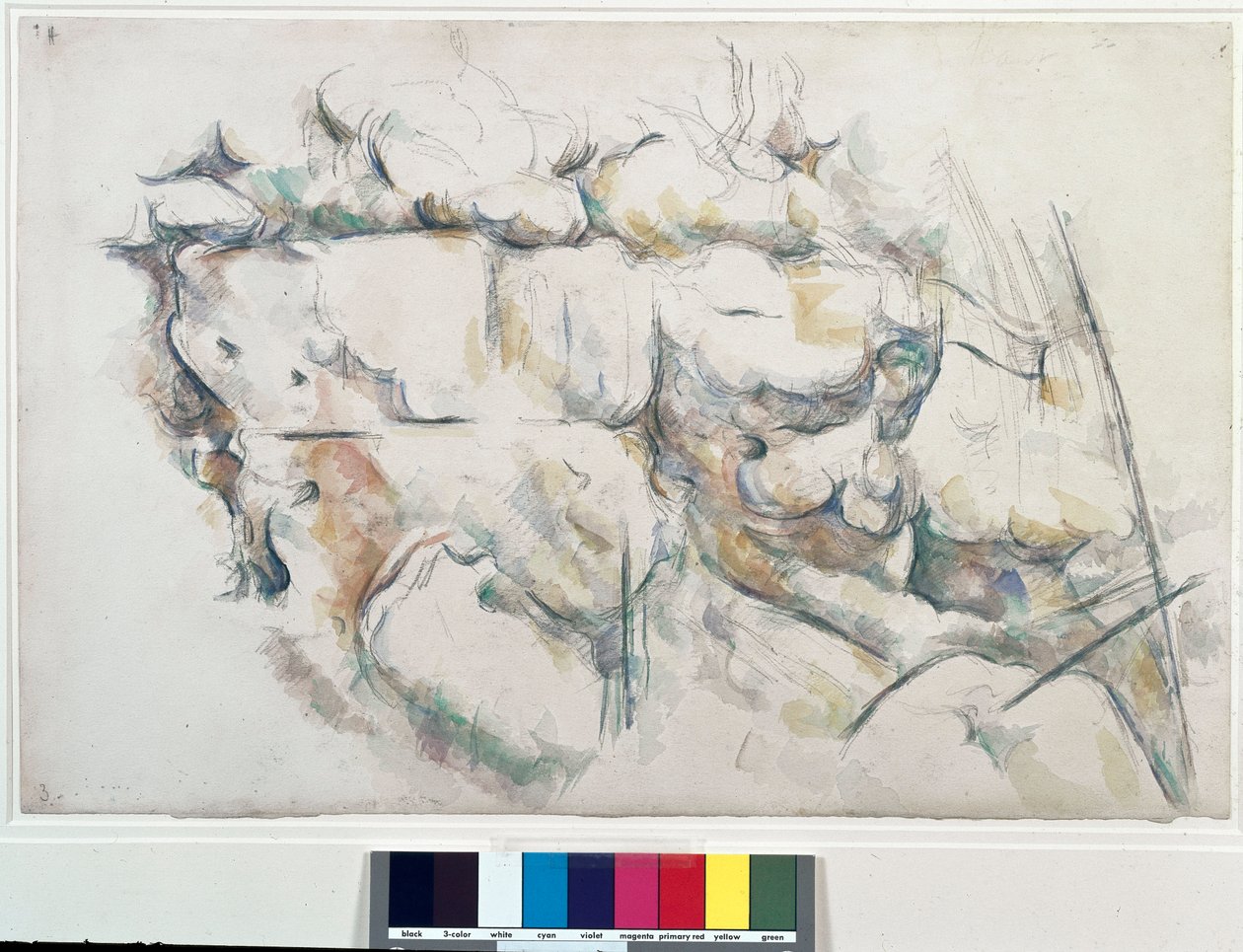 ロシェからシャトー・ノワール（Chateau-Noir）へ。ポール・セザンヌ（1839-1906）の絵画 作： ポール・セザンヌ