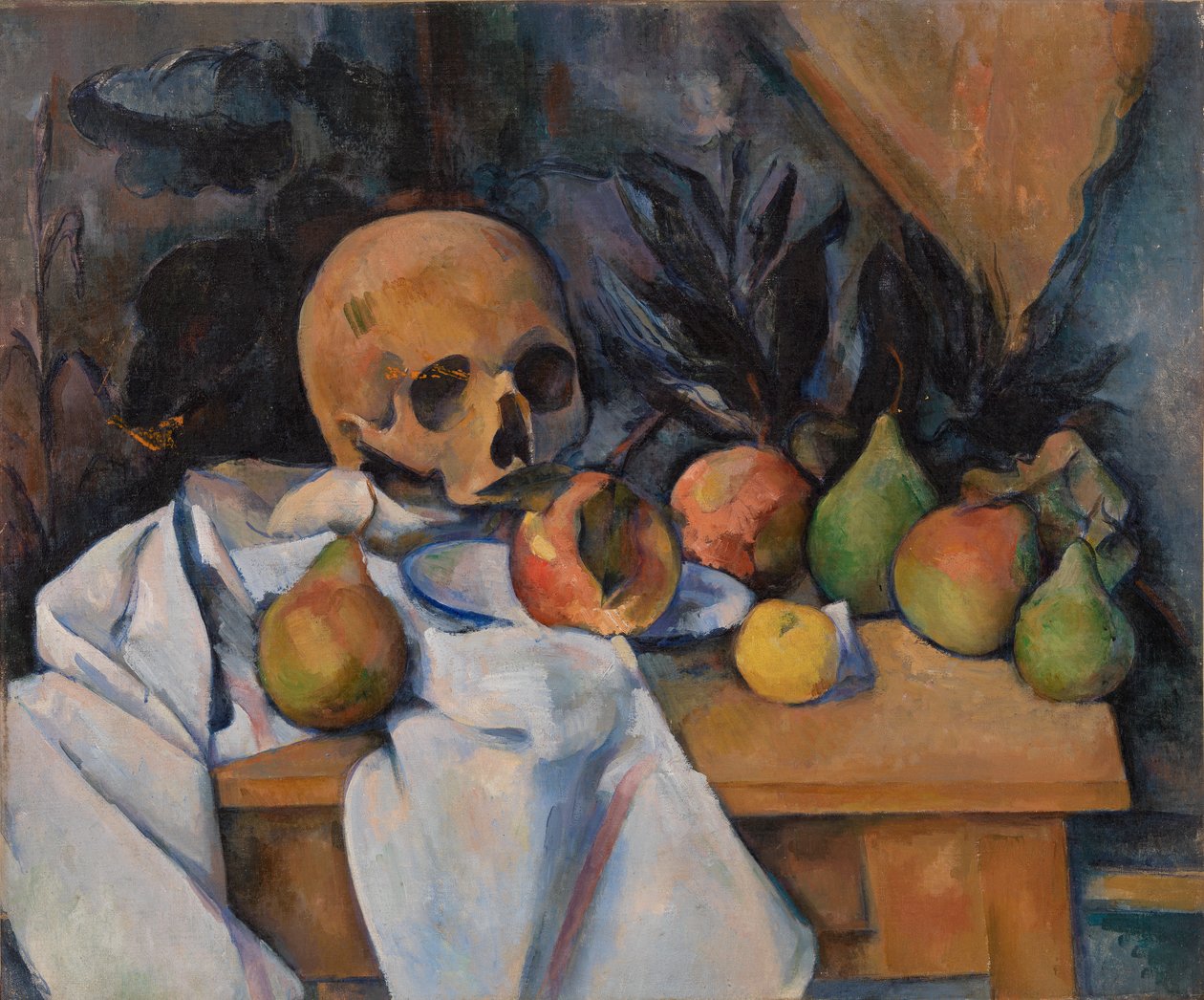 頭蓋骨のある静物 (Nature morte au crâne) 作： ポール・セザンヌ