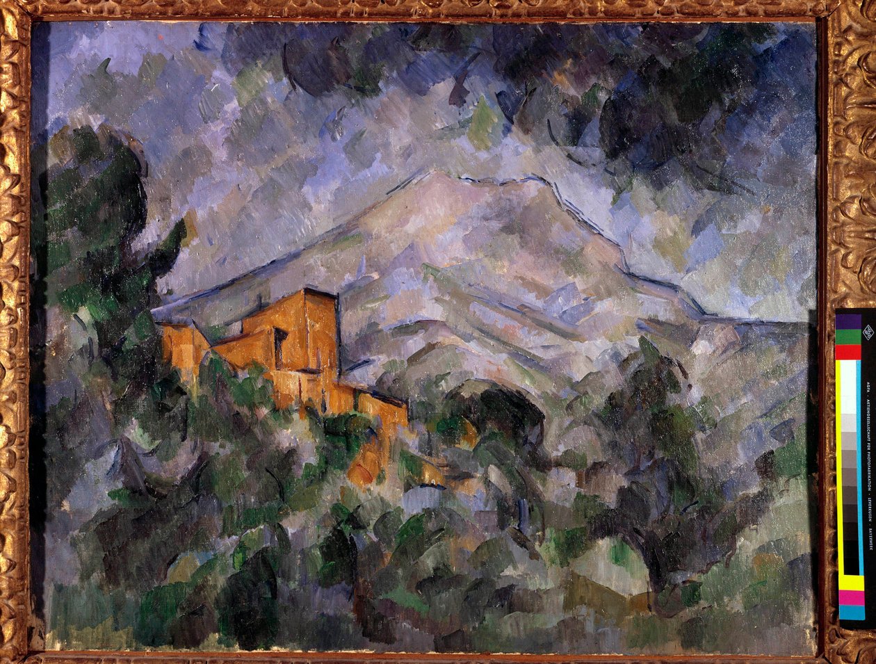 聖なる山の勝利と黒い城」 ポール・セザンヌ（1839-1906）の絵画 1904-1906 東京・ブリヂストン美術館 作： ポール・セザンヌ