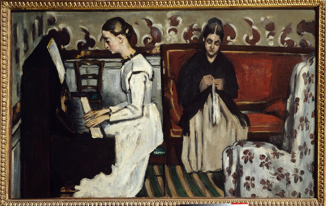 ピアノを弾く少女」 ポール・セザンヌ（1839-1906）の作品 作： ポール・セザンヌ