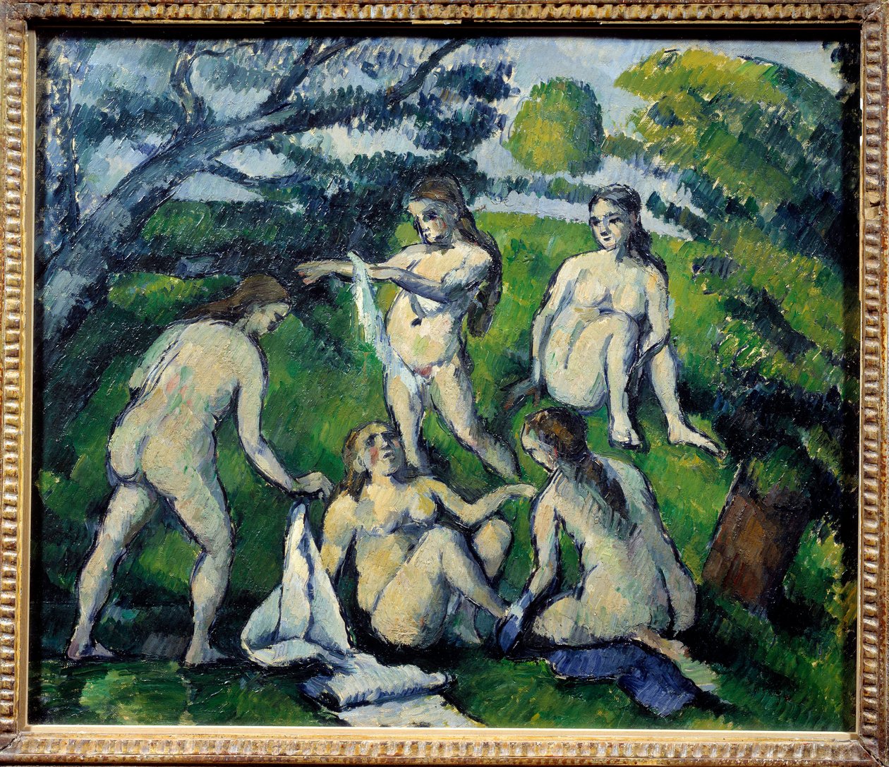 ポールセザンヌの5つの入浴者絵画 作： ポール・セザンヌ
