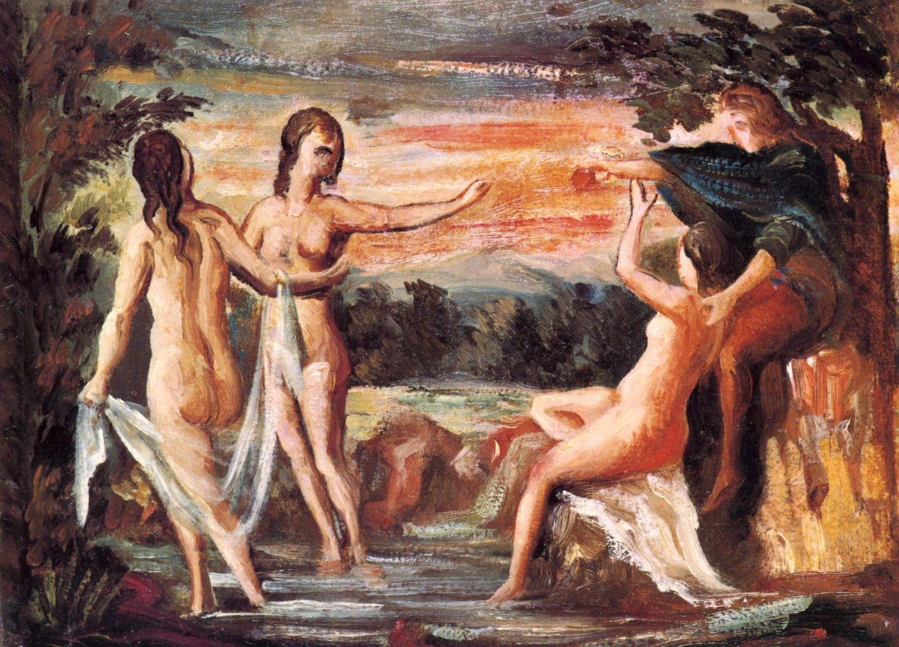 フランス語：Le Jugement de Pâris パリの審判 作： ポール・セザンヌ