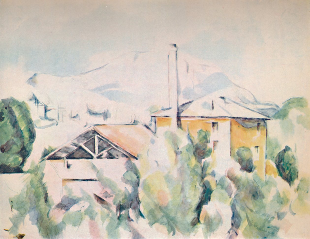 風景の中の家、1923 | ポール・セザンヌ