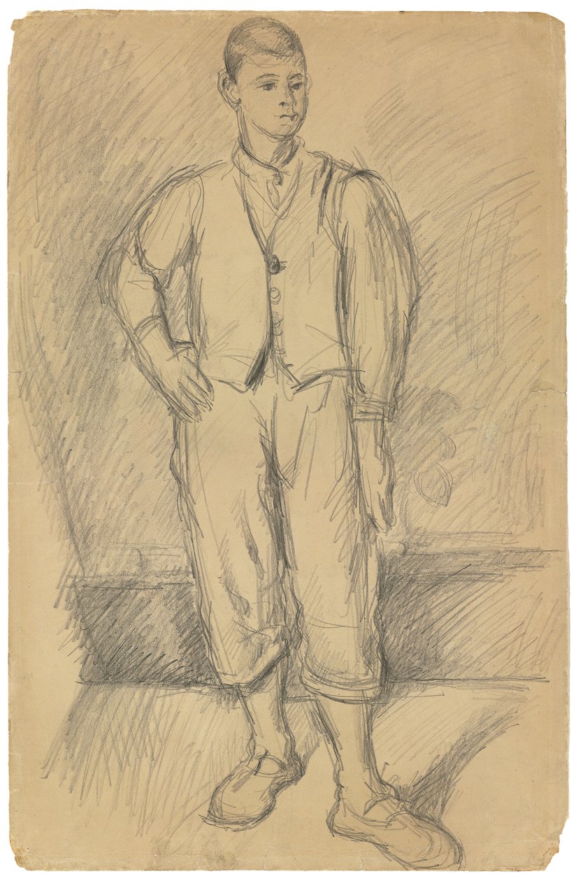 アーティストの息子の肖像画、アーティストの息子の肖像画、c.1875-1885 作： ポール・セザンヌ