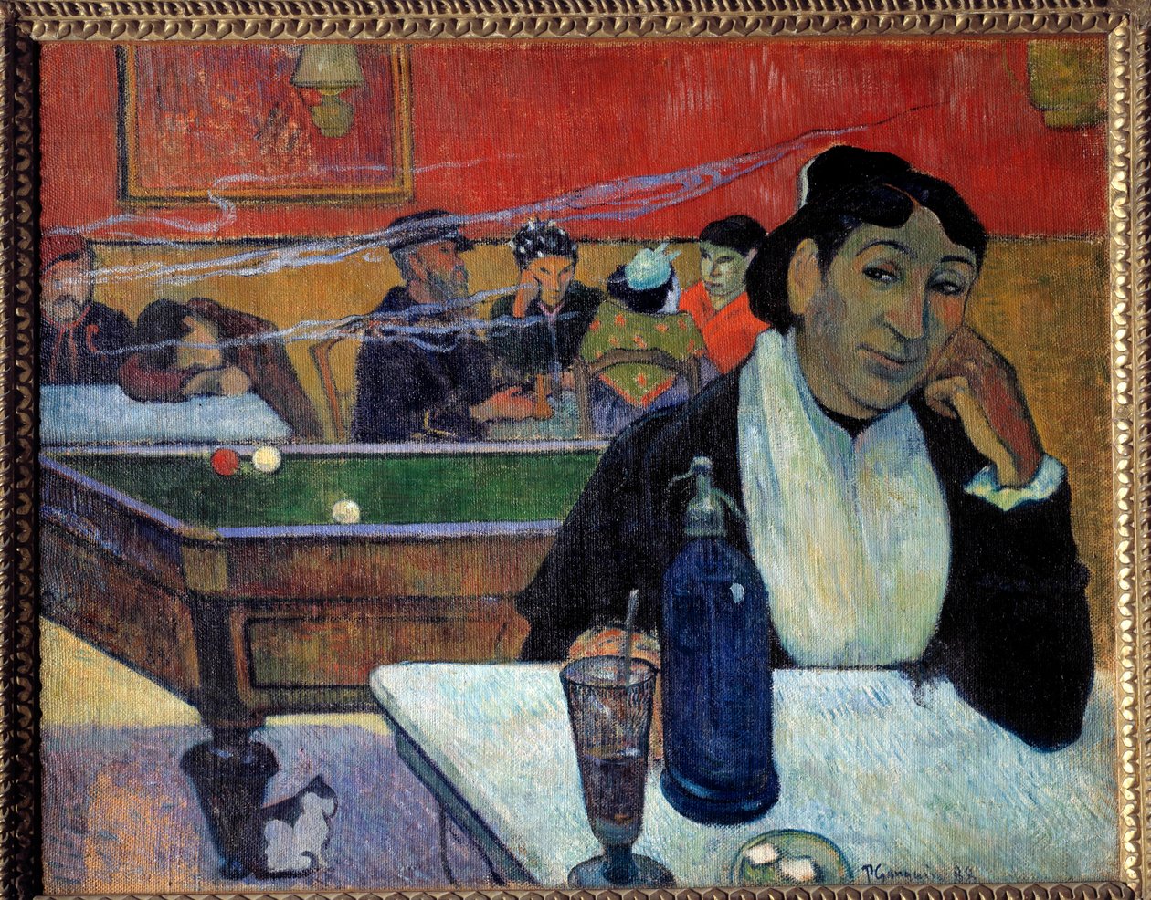 カフェにて（アルル） ポール・ゴーギャン（1848-1902）の絵画 1888年 モスクワプーシキン美術館 作： ポール・ゴーギャン