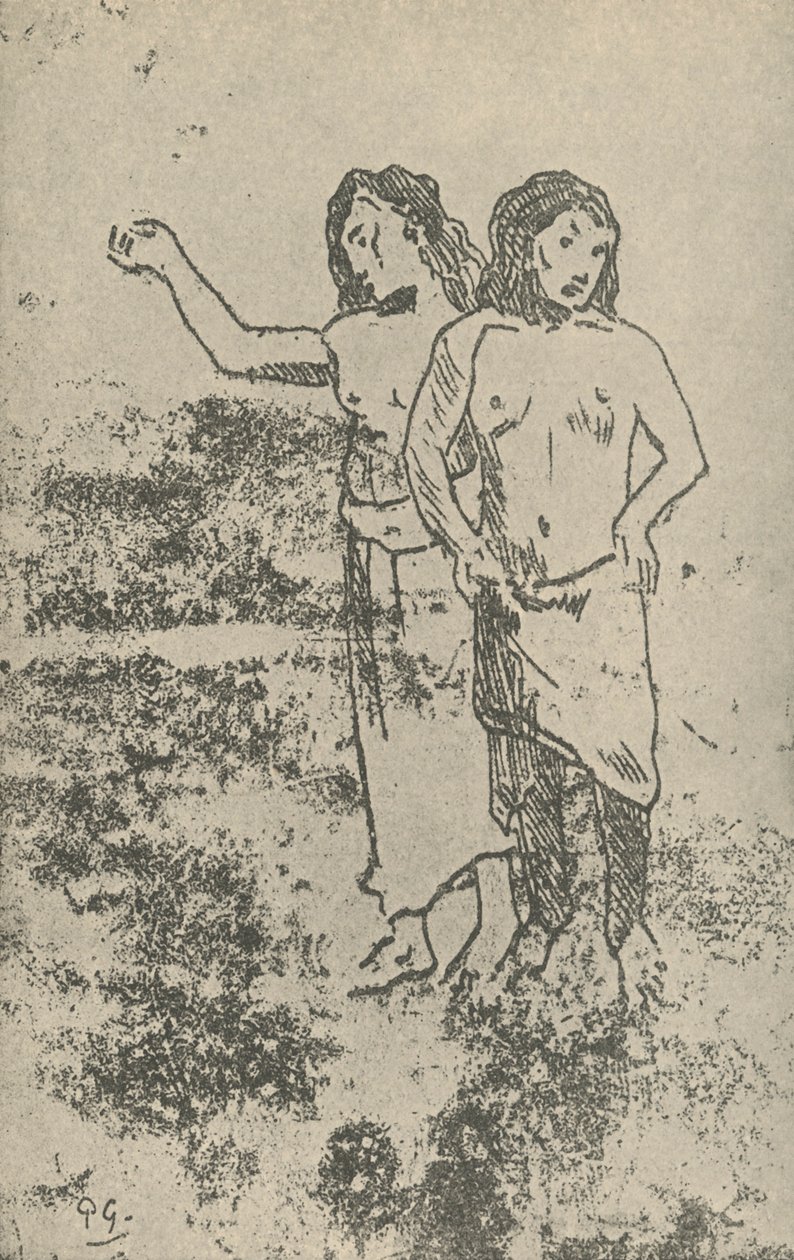 描画、1936 作： ポール・ゴーギャン