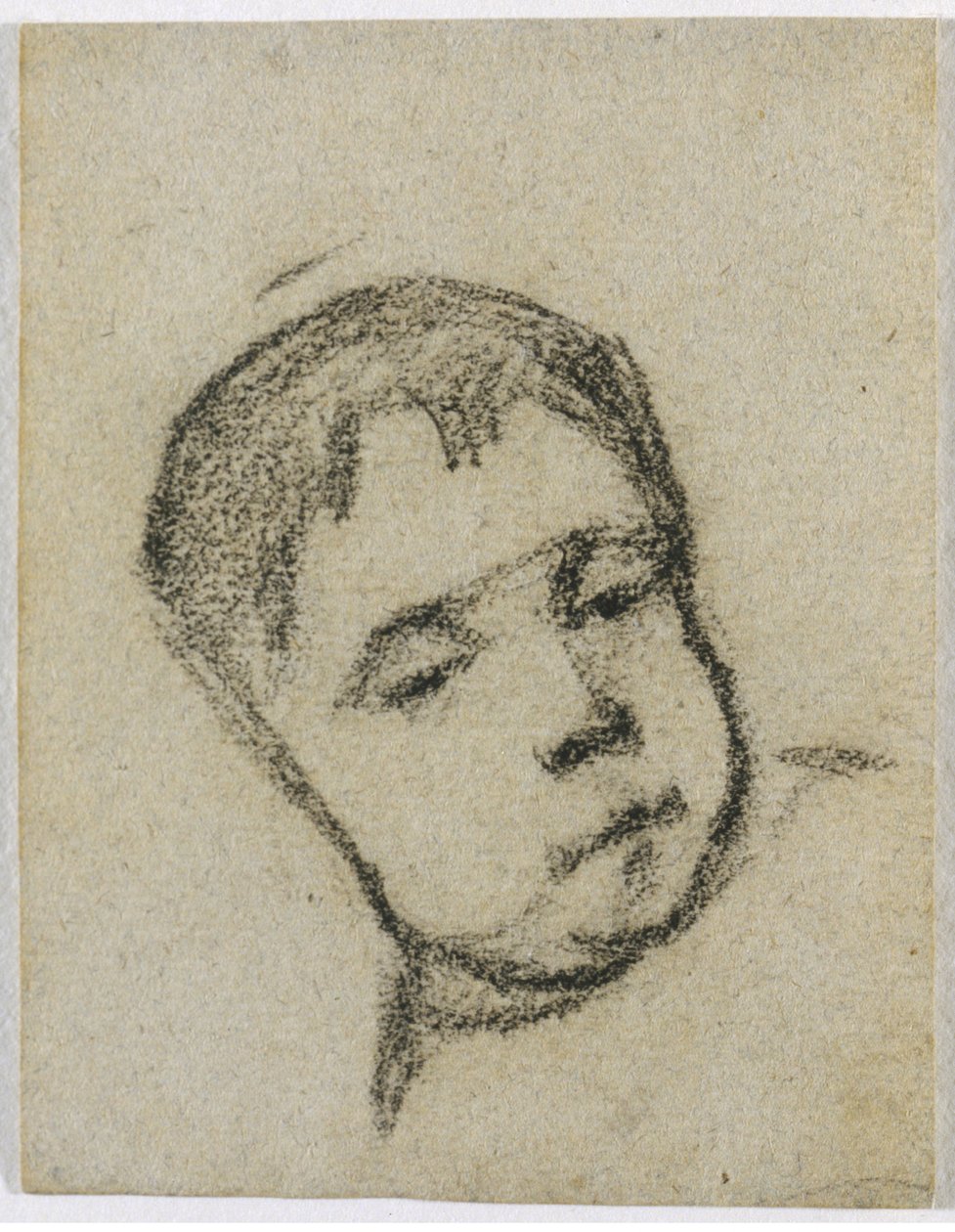 子供の頃のエミール・ゴーギャン、枕元、c。 1875-1876。 作： ポール・ゴーギャン