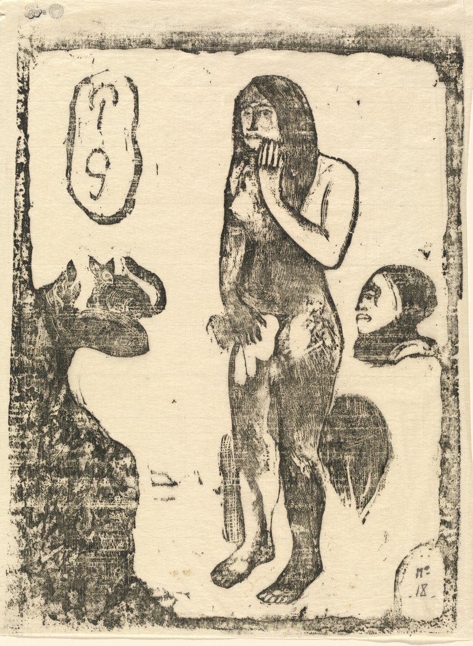 1895年以降のイブ。 作： ポール・ゴーギャン
