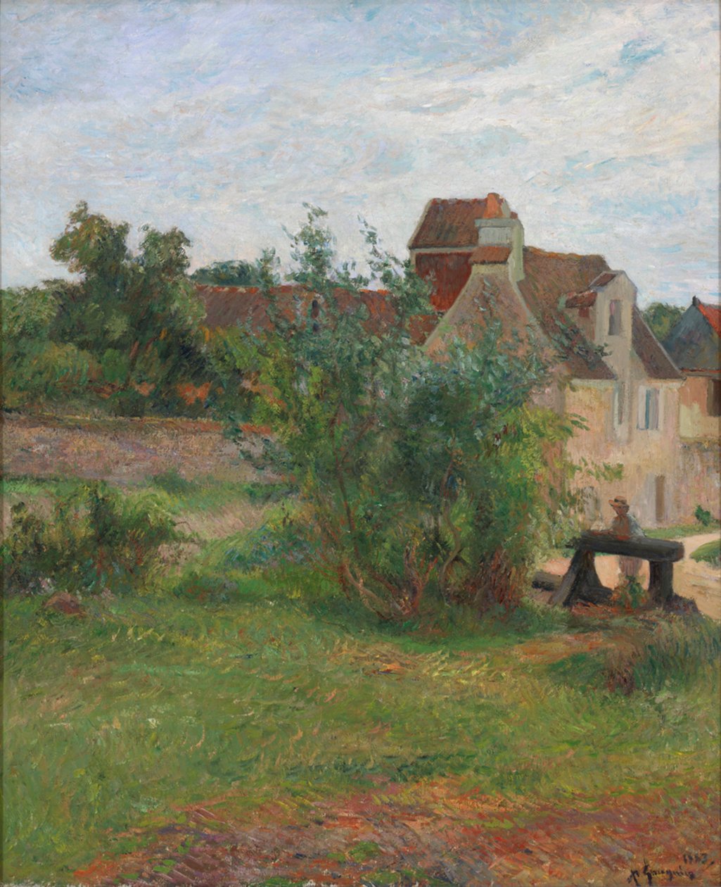 フランス語：La Ferme de Busagny à Osny Osnyのブサニー農場 作： ポール・ゴーギャン