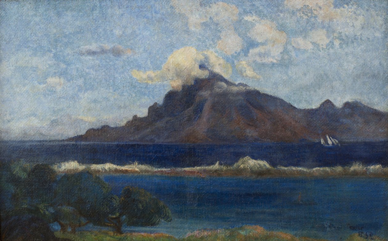 フランス語: Paysage de Te vaa 作： ポール・ゴーギャン