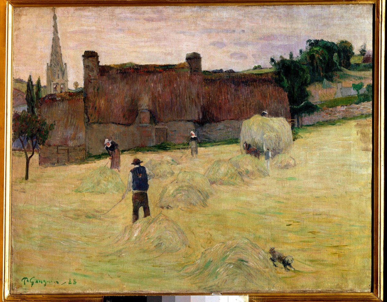ブルターニュのヘイ ポール・ゴーギャン（1848-1903）の絵画 1888年 Sun.0.73 x 0.92 m パリ、オルセー美術館 作： ポール・ゴーギャン