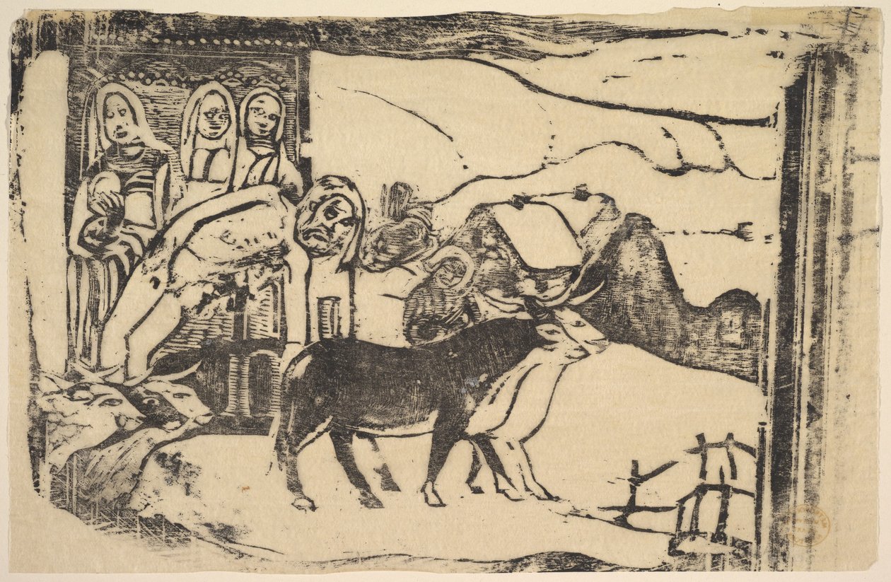 Le Calvarie Breton、1898-99。 作： ポール・ゴーギャン