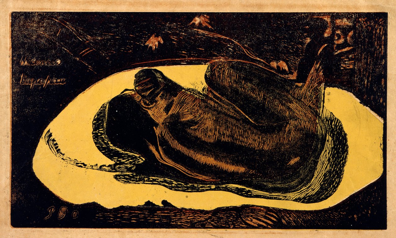 発明の精神の死者ウォッチング、1893-1894。 作： ポール・ゴーギャン