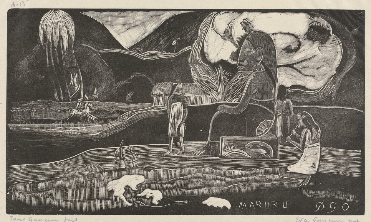 マルルありがとう、18941895。 作： ポール・ゴーギャン