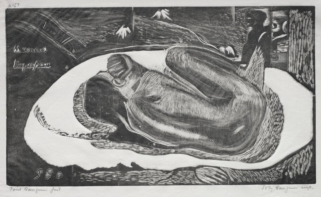 ノア：死者の霊にユパパウを見守らせる、1893-94。 作： ポール・ゴーギャン