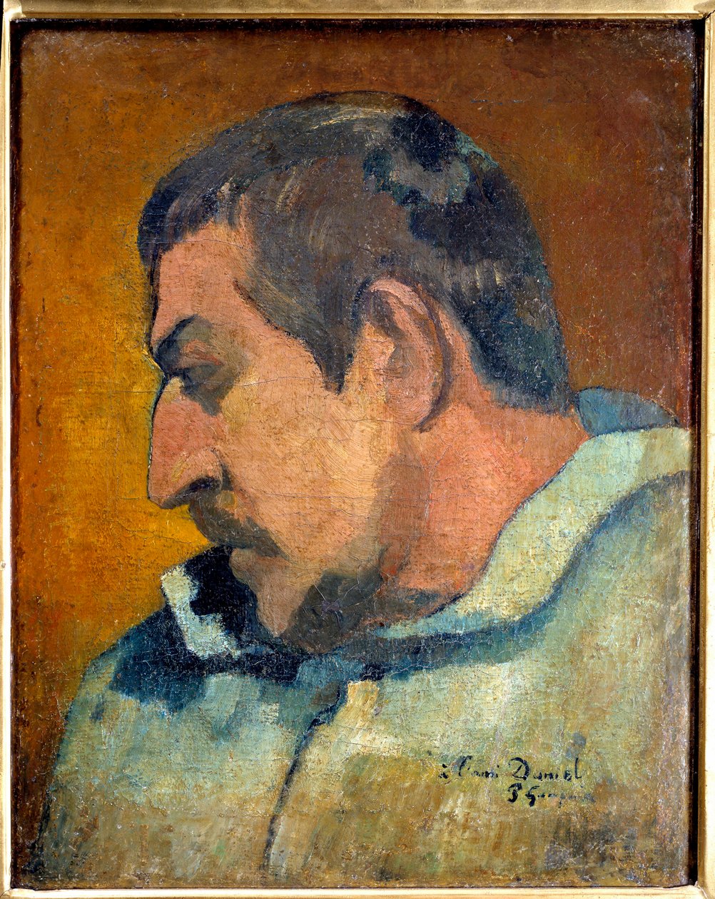 自画像。ポール・ゴーギャン（1848-1903）の絵画 作： ポール・ゴーギャン