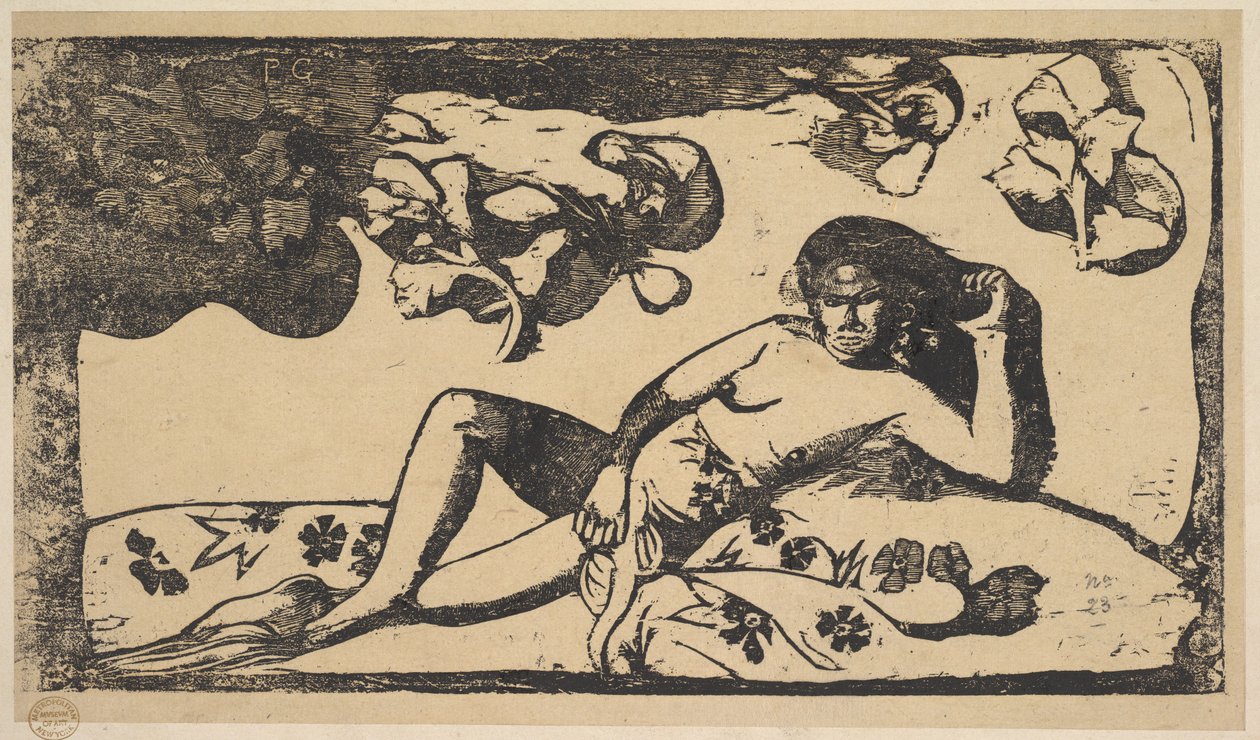 美の女王-ランゴラス、1898年。 作： ポール・ゴーギャン