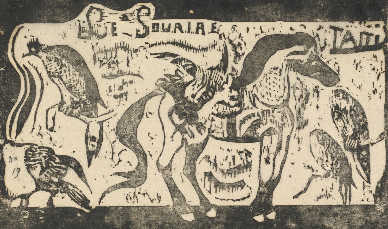 1895年以降のLe Sourire Title of the Smileのタイトルページ。 作： ポール・ゴーギャン