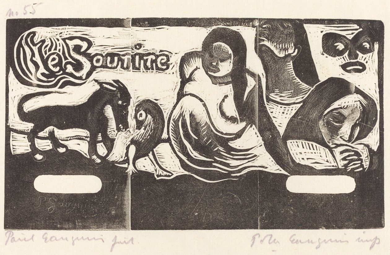 1895年以降のLe Sourire Title of the Smileのタイトルページ。 作： ポール・ゴーギャン