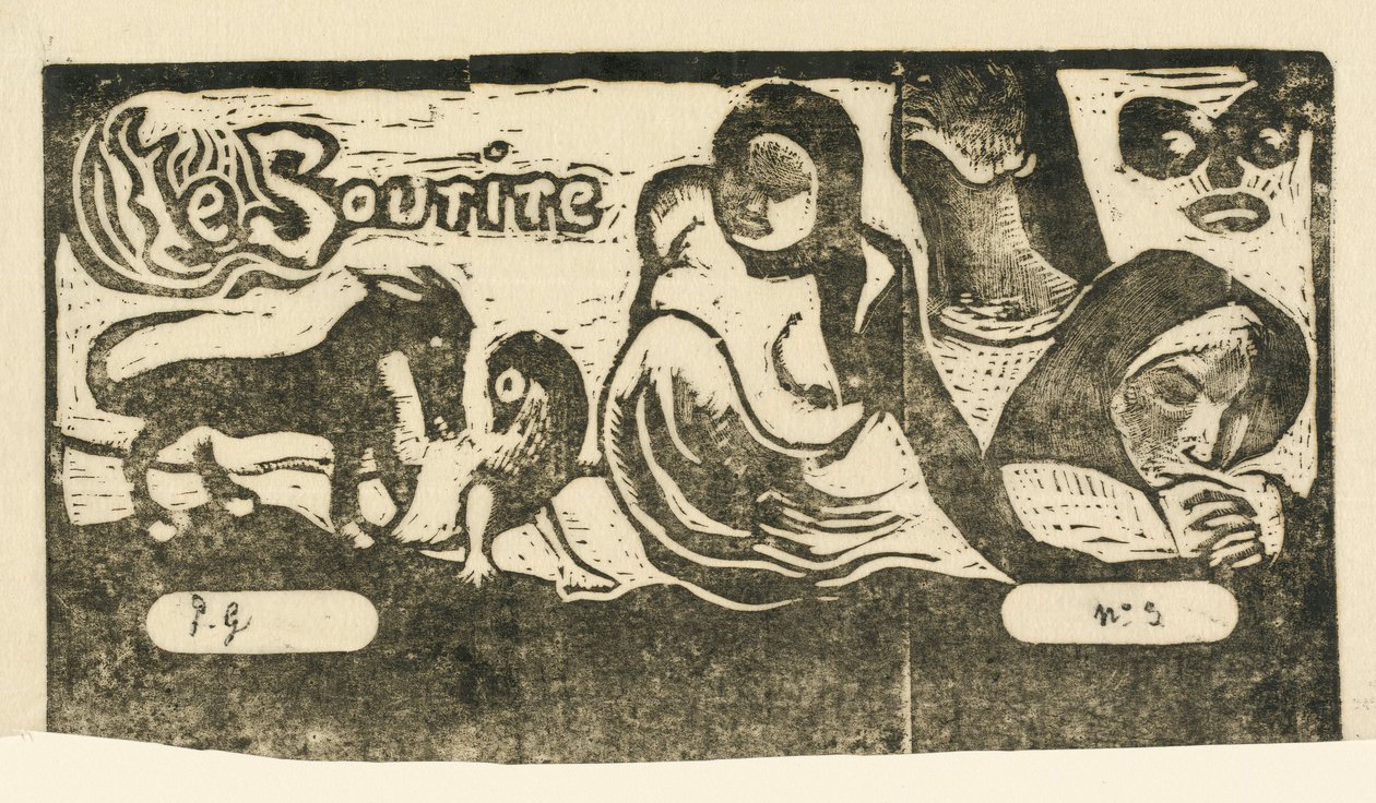 1895年以降のLe Sourire Title of the Smileのタイトルページ。 作： ポール・ゴーギャン