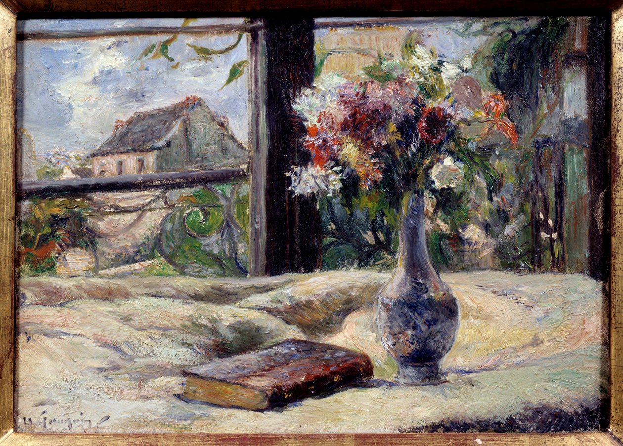 花の花瓶ポール・ゴーギャン（1848 - 1903）の絵画