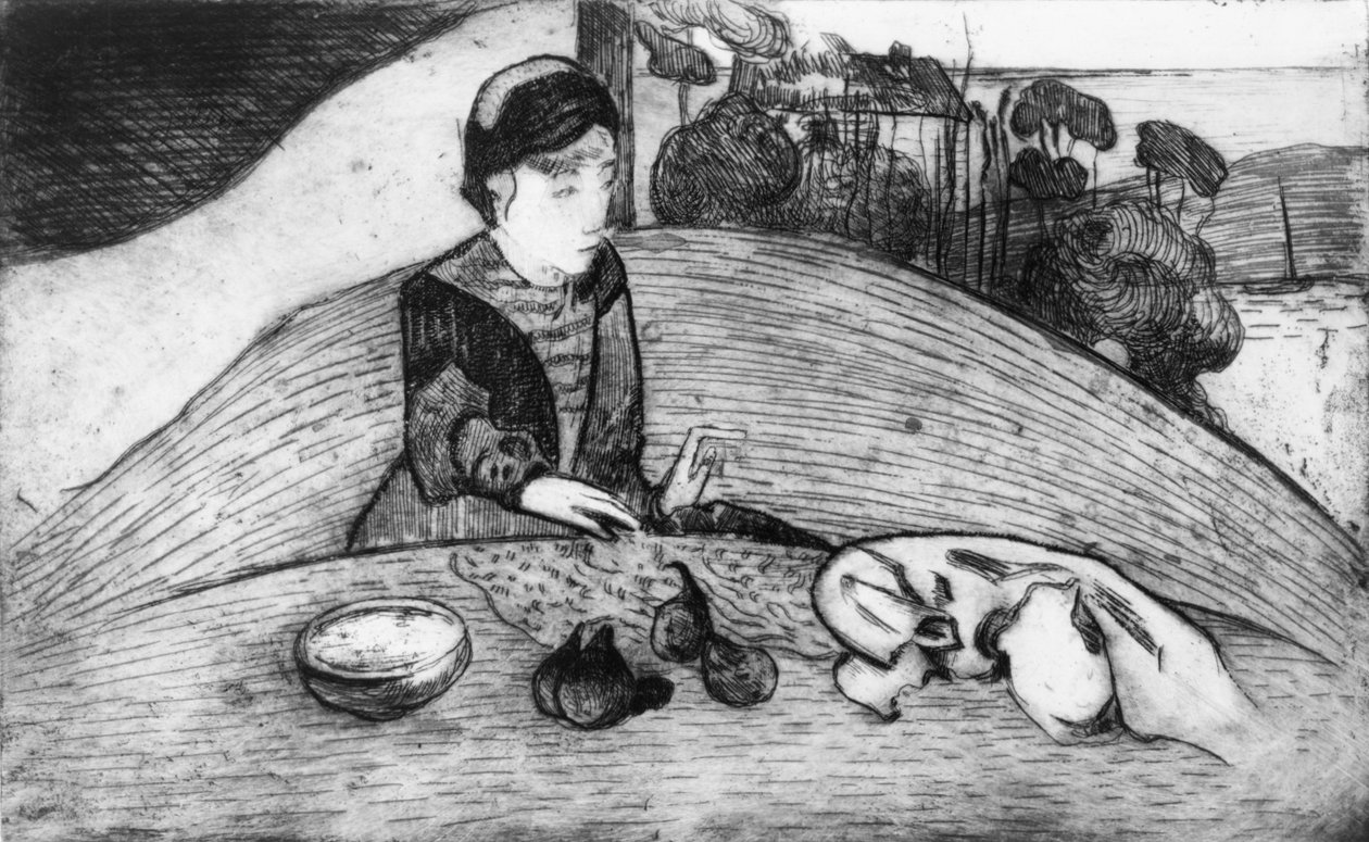 イチジクを持つ女性, 1894., 1894. 作： ポール・ゴーギャン
