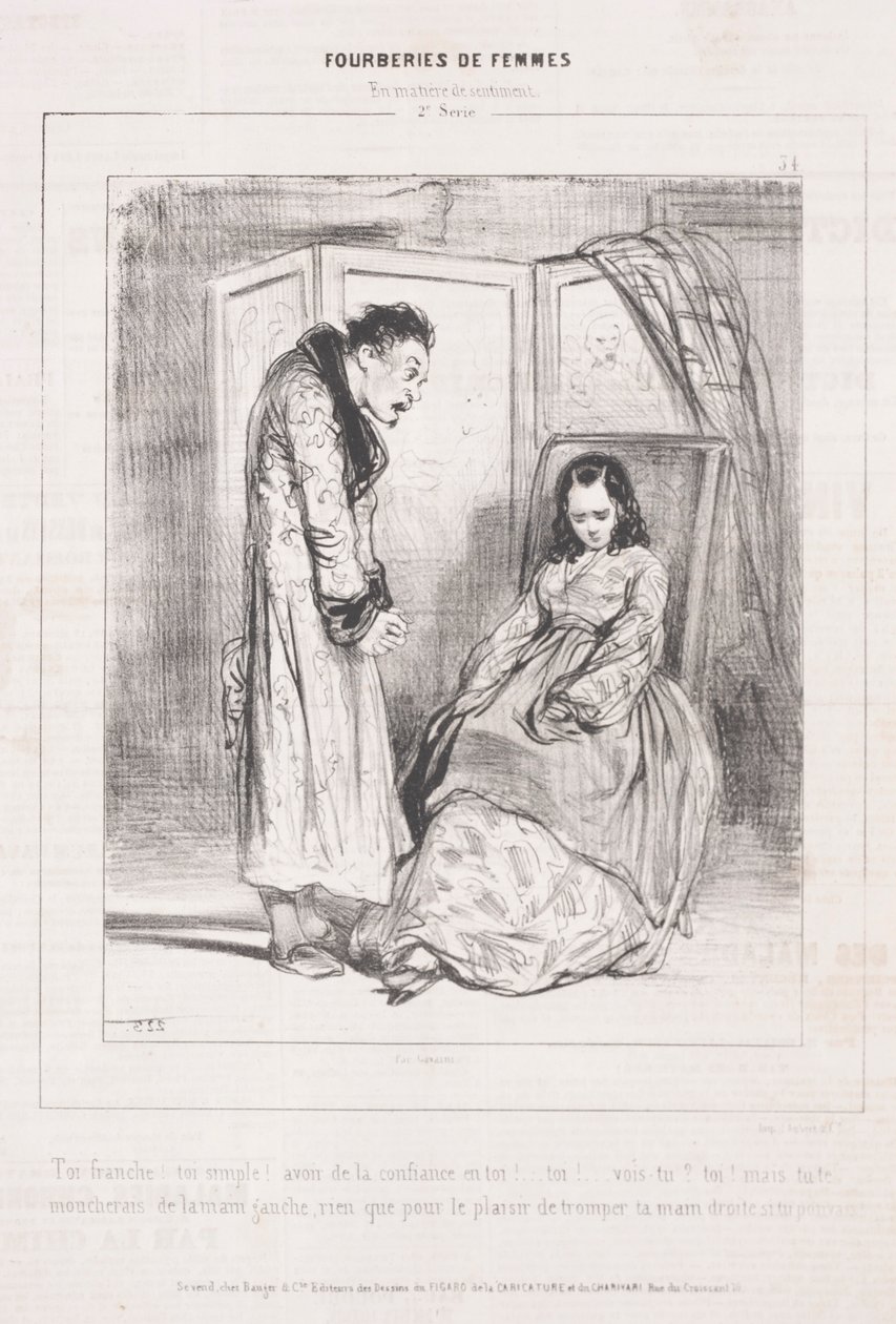 Fourberies de Femmes：感情の問題では、1842年。 作： ポール・ガヴァルニ