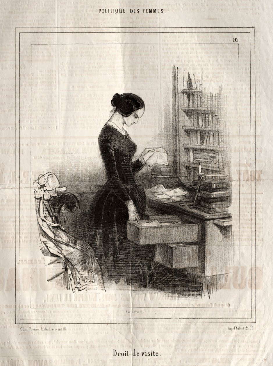 女性の政治：アクセス権、1843年。 作： ポール・ガヴァルニ
