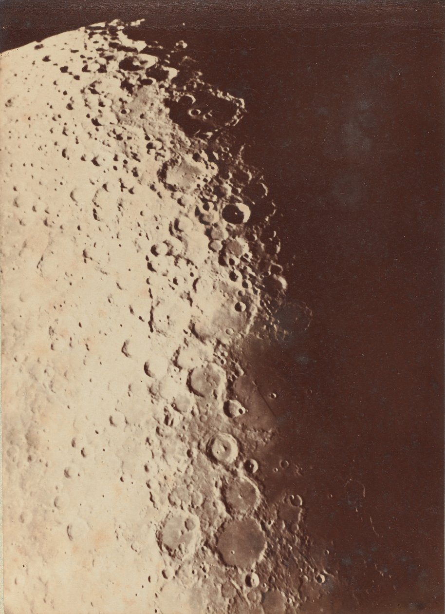 月の写真、南極、1890 年 作： ポールヘンリー