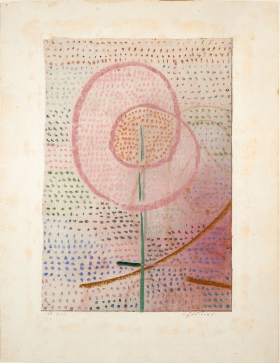 開花、1934年。 作： ポール・クレー