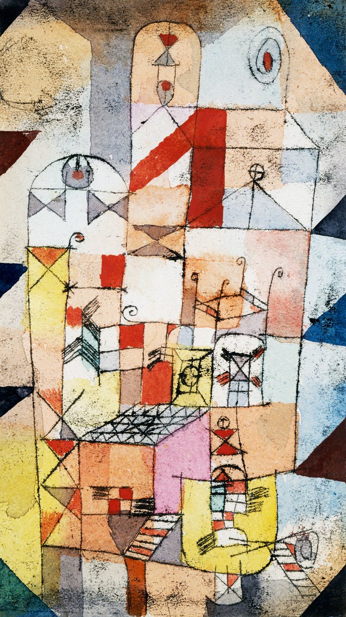 Interior da casa, c.1919 作： ポール・クレー