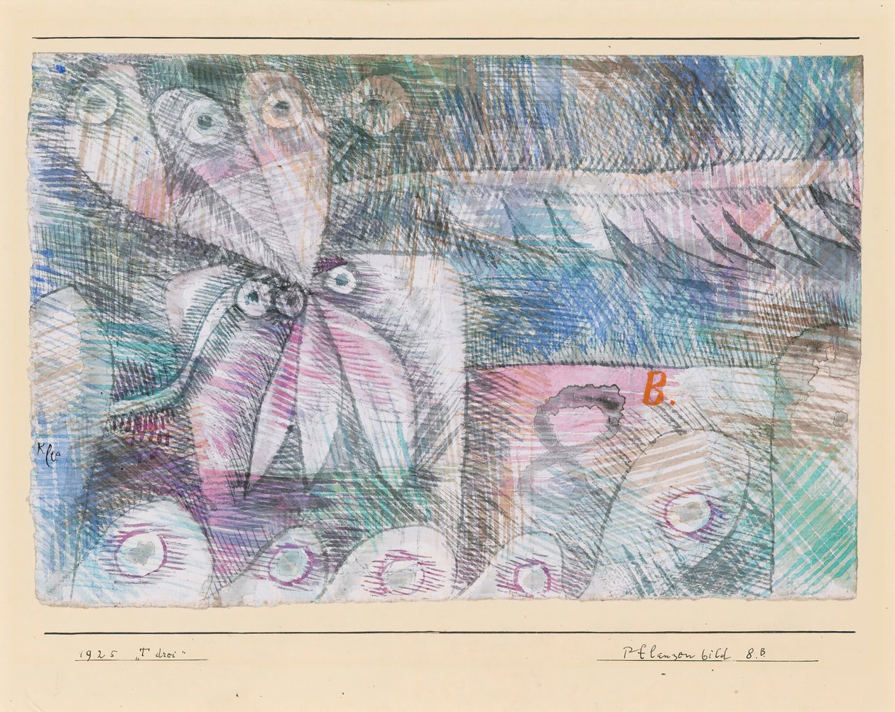 植物 Fig. 8.B., 1925. 作： ポール・クレー