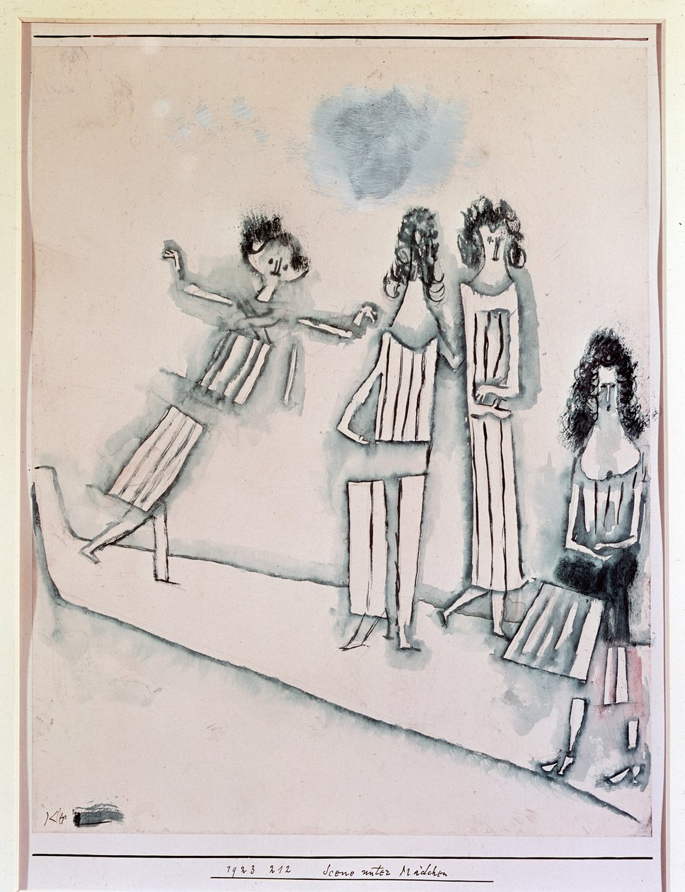 Cena com meninas (Desenho, século XX) 作： ポール・クレー