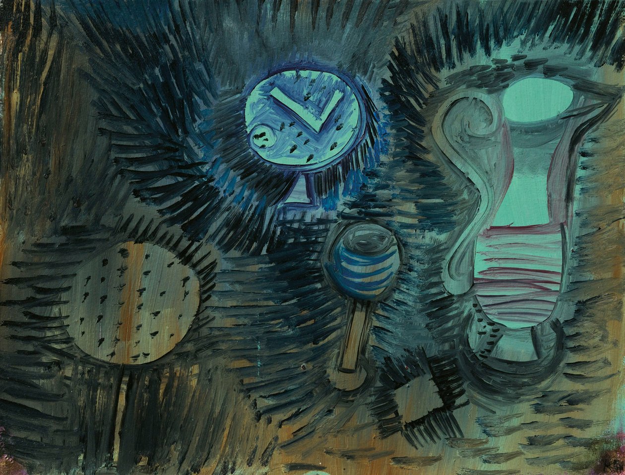 静物、1924年。 作： ポール・クレー