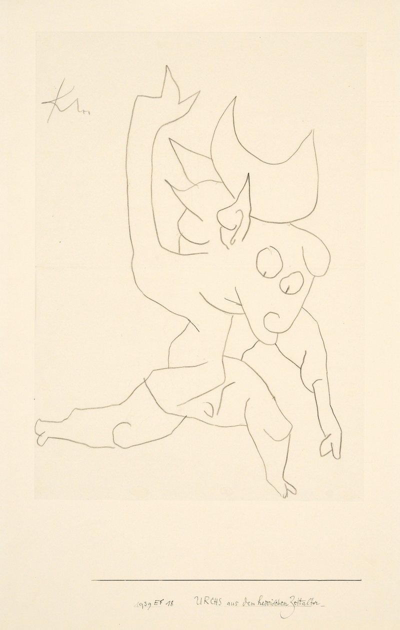 英雄時代の教会、1939年。 作： ポール・クレー