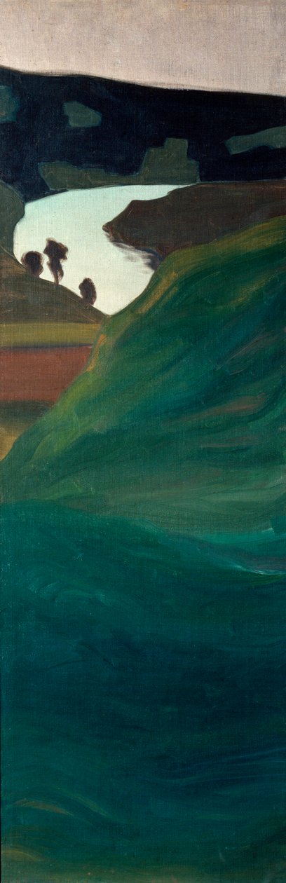 Vista do vale do rio Aar (Pintura 作： ポール・クレー