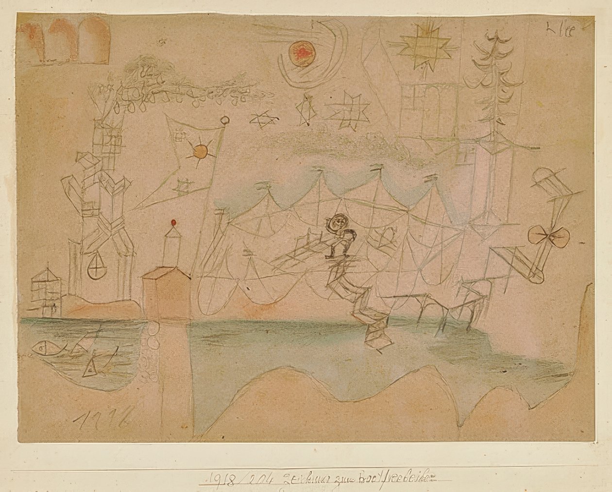 ボートのレンタル会社に引きます。 1918、204 作： ポール・クレー