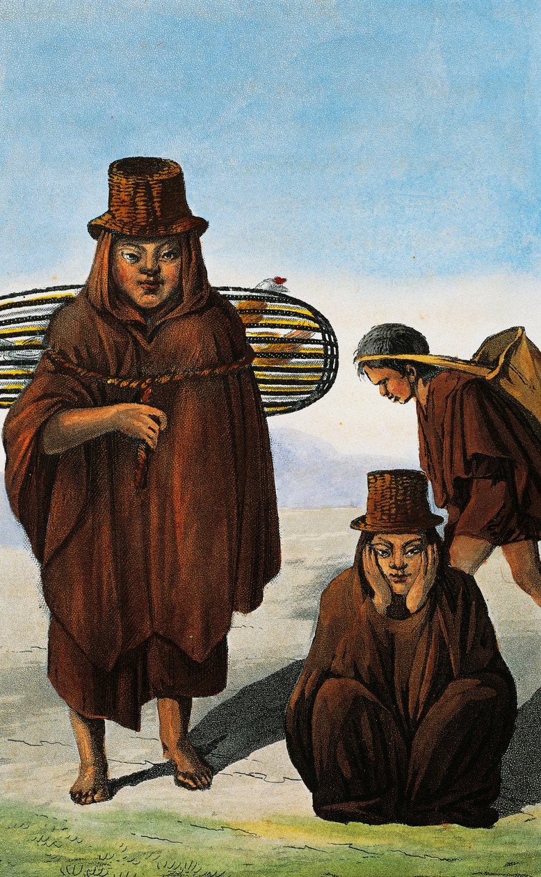家禽の売り手、乞食、労働者、コロンビア、1822年と1823年にコロンビア共和国の旅からポール・ルグランによって彫刻、ガスパール・セオドア・モリエン（1796-1872）、南アメリカ 作： ポール・ルグラン
