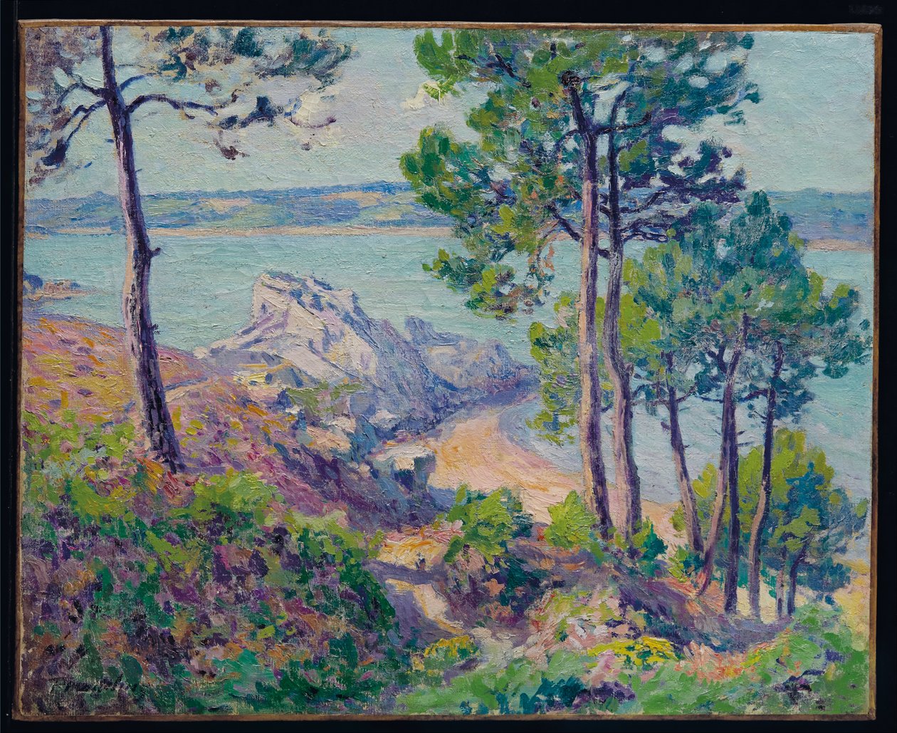 海岸で、c。 1906年（キャンバスに油彩） 作： ポール・マデリーン