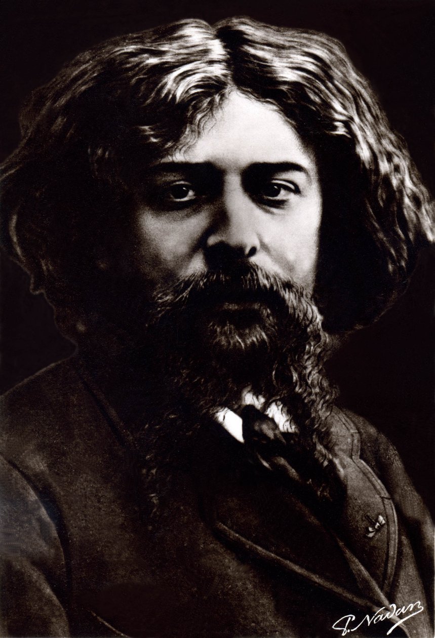 アルフォンス・ドーデ、1880年頃（写真） 作： ポール・ナダー