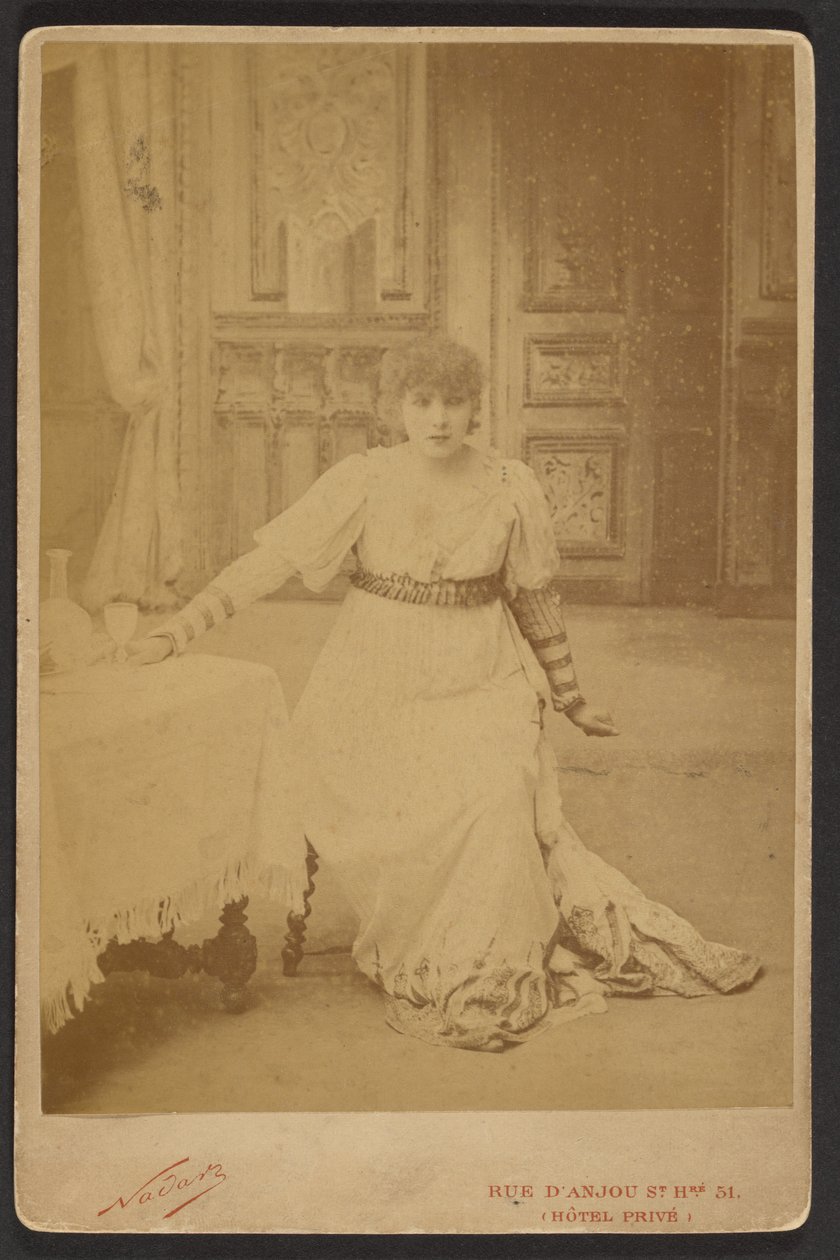 Sarah Bernhardt als Floria in La Tosca 作： ポール・ナダー