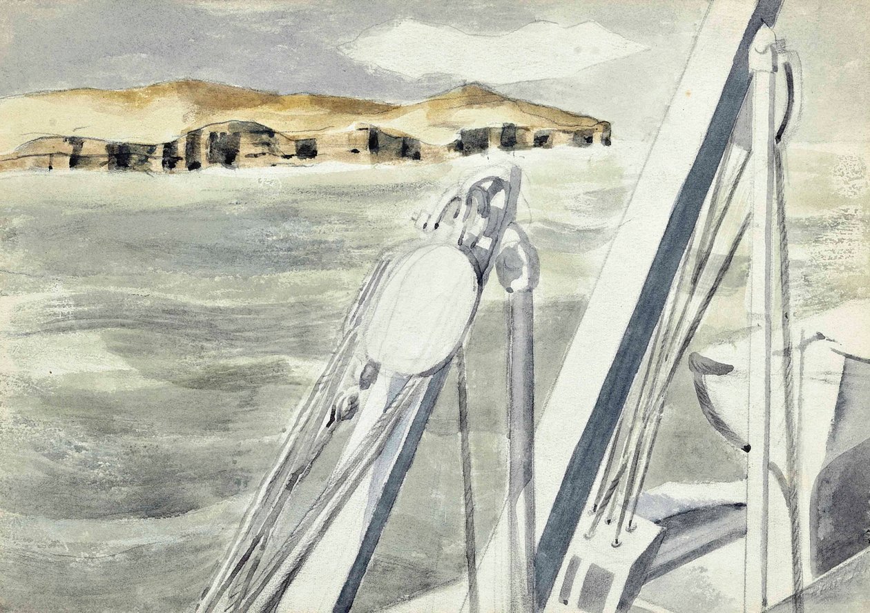 ジブラルタル近郊の海岸 作： ポール・ナッシュ