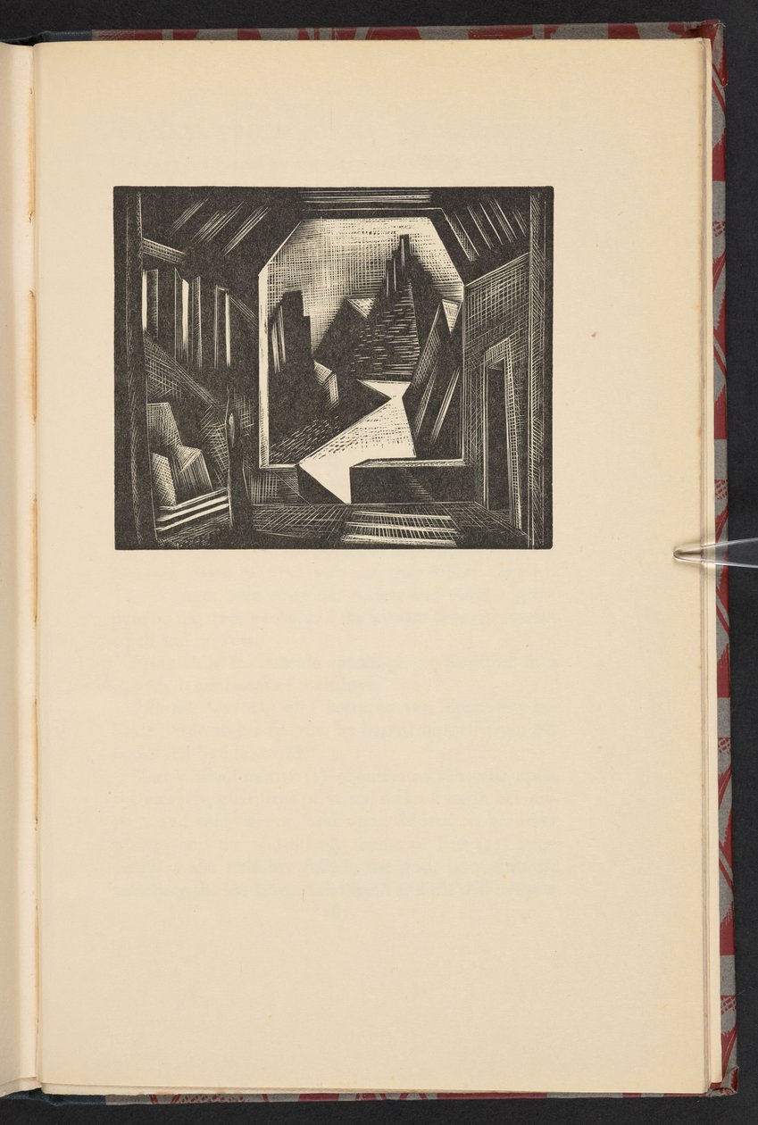 ワーグナーの音楽劇『指輪物語』」（ルロイ・アーキエ著）より「神々の黄昏」。 作： ポール・ナッシュ