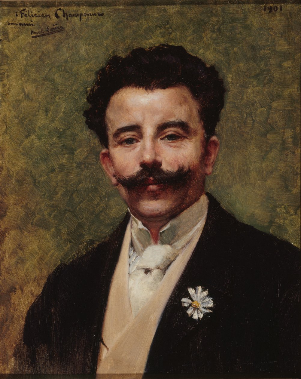 Felicien Champsaur 1859-1934、1901年の肖像。 作： ポール・セイン