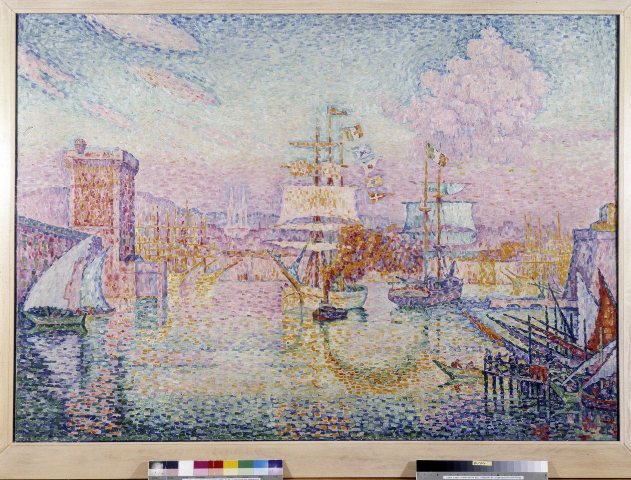 マルセイユ入港。 ポール シニャック (1895-1935) の絵画 作： ポール・シニャック