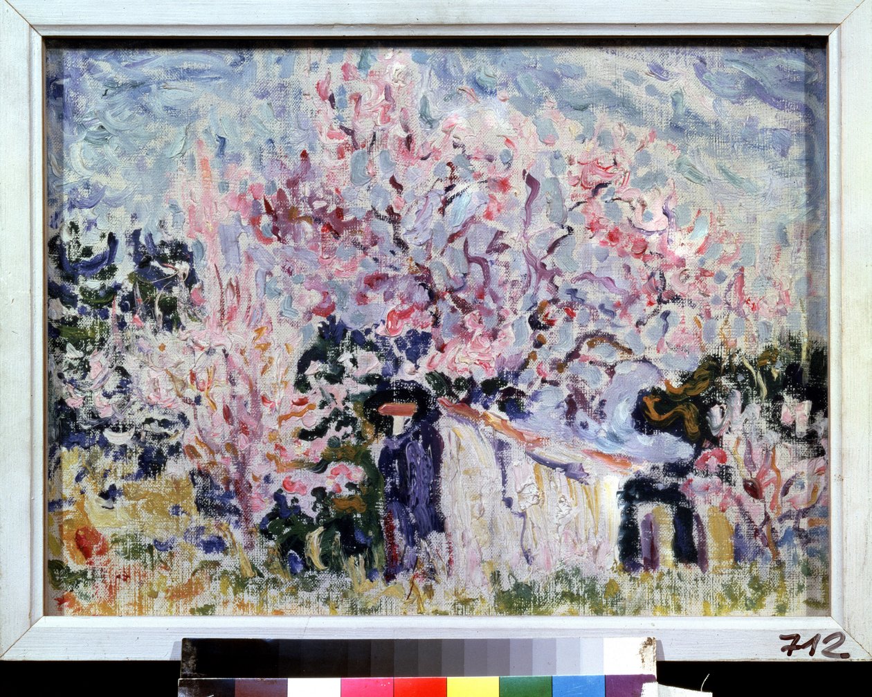 「プロヴァンスの春」 (プロヴァンスの春) ポール・シニャック (1863-1935) の絵画 1903年 プーシキン美術館、モスクワ 作： ポール・シニャック